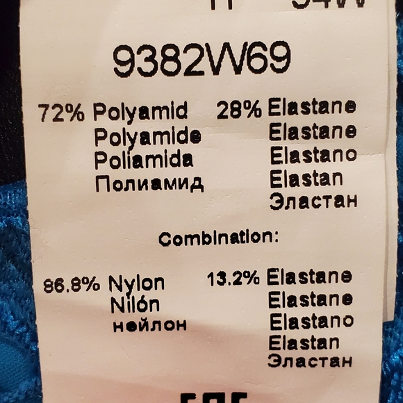 Profile by Gottex Blue Lace High Neck Swimsuit New - Picture 6 of 8